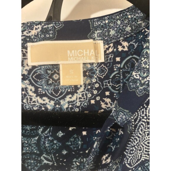 Micheal Kors multiprint navy sea green dress - Picture 9 of 10